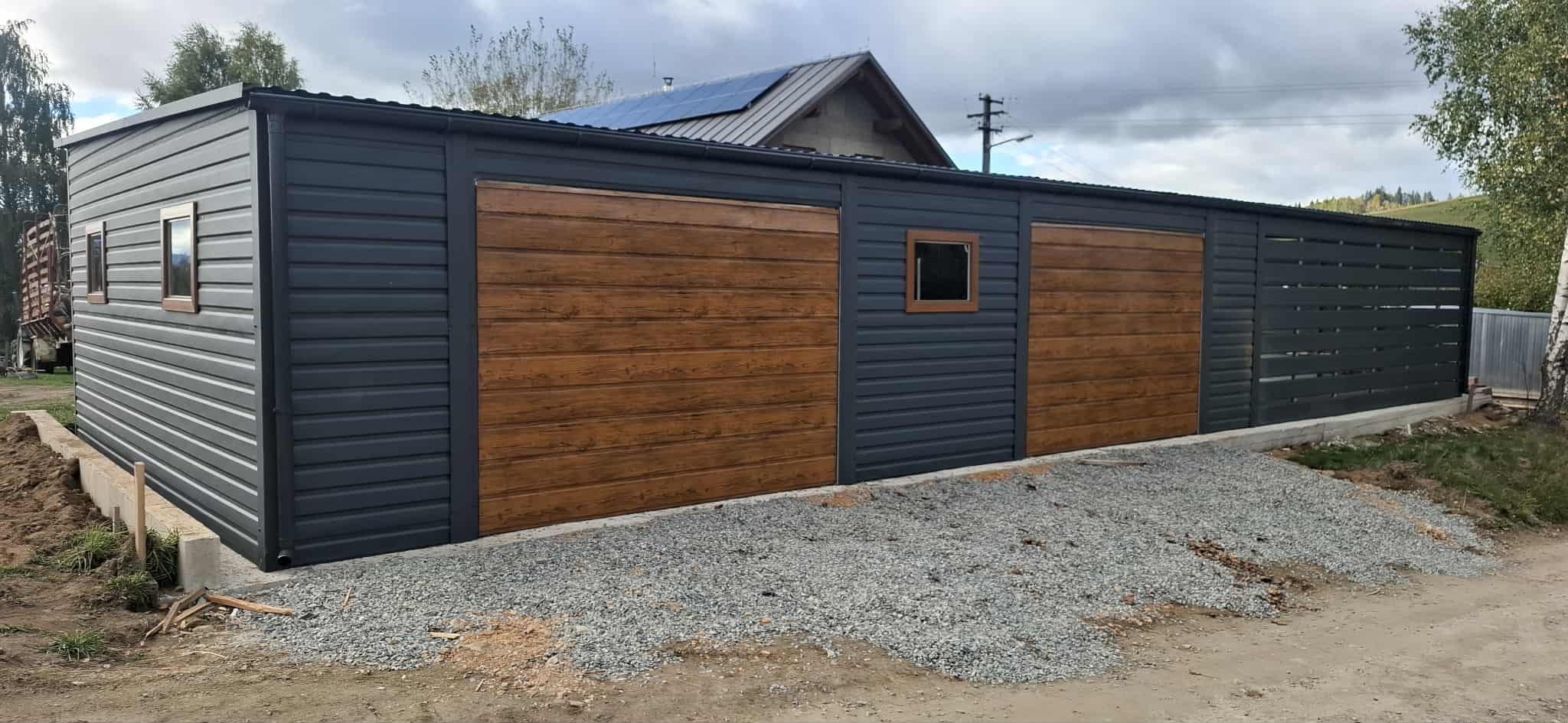 garaz drewnopodobny dwustanowiskowy